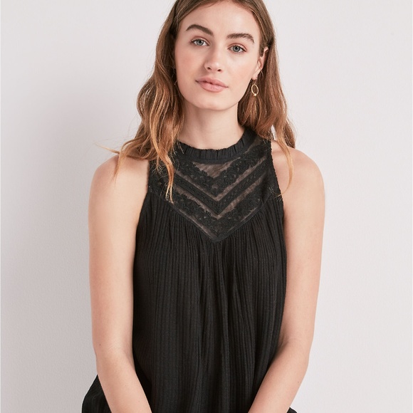 Lucky Brand Tops - Lucky Brand Drop Needle Halter Top